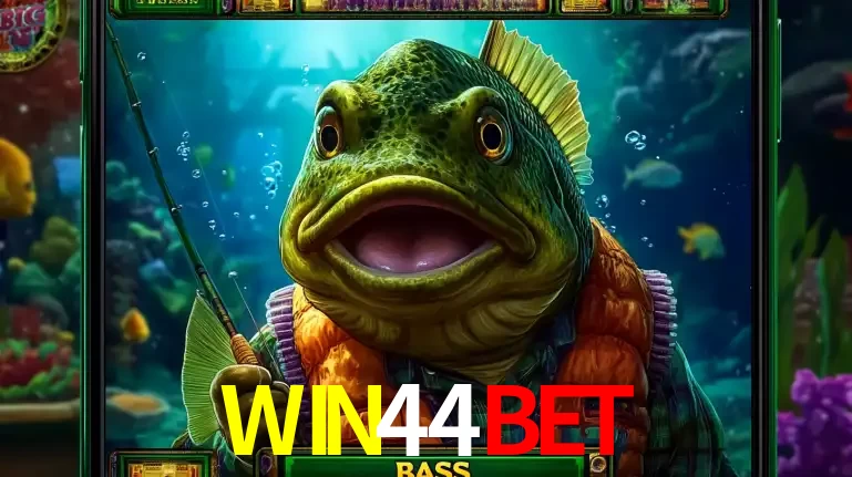 Personagem de peixe pescador do popular jogo de slot com tema de pescaria, uma das emocionantes opções de caça-níqueis para jogar e ganhar no cassino WIN44BET.